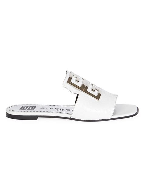 givenchy jelly sandals white|givenchy 4g flat sandals.